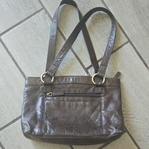 Great American Leatherworks Brown Leather Shoulder Bag‎